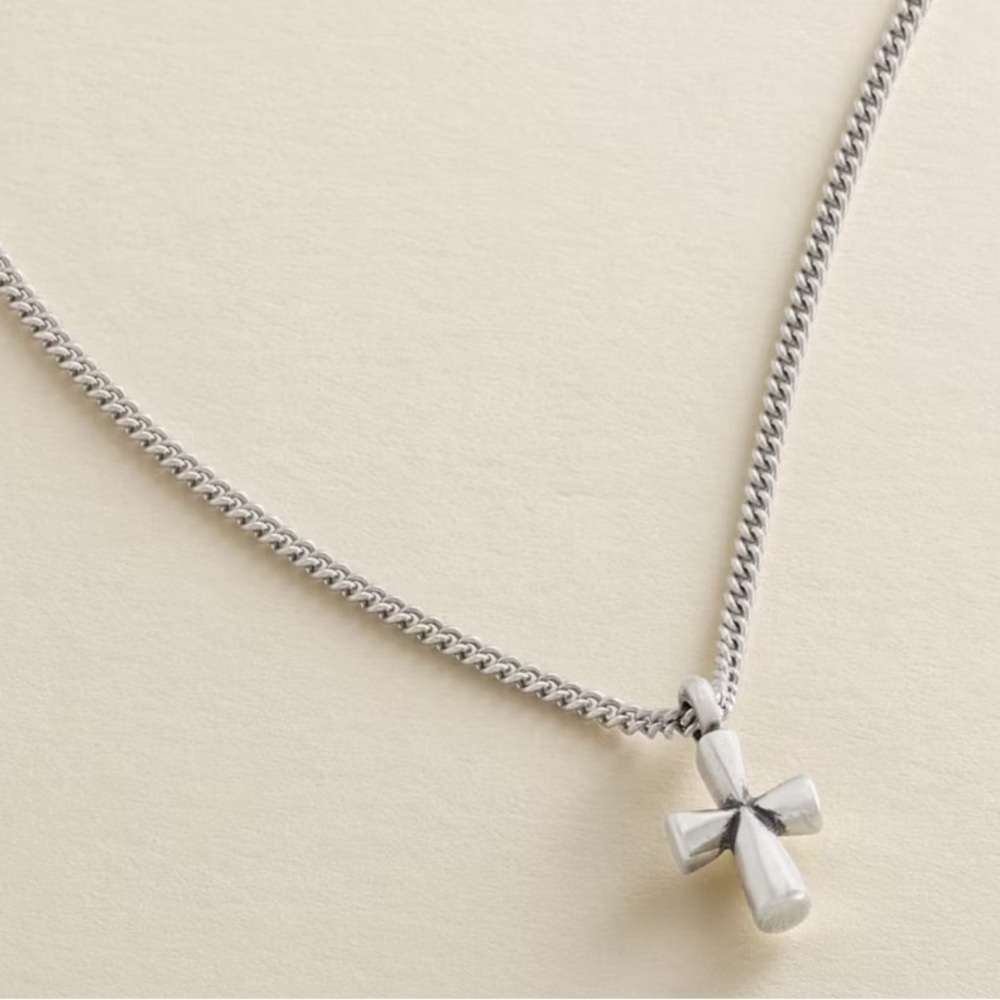 James Avery Silver Cross Necklace